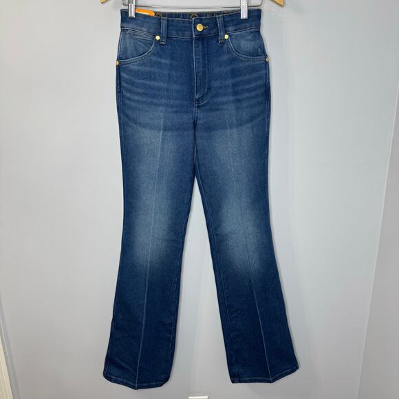 Leon Bridges x Wrangler Women’s Westward Flare Jean High Rise Rodeo Sz 25x32 - Picture 1 of 15